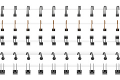 Notebook spirals, wire ring bindings and springs