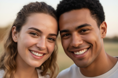 Firefly_Gemini-Flash_couple-homme-et-femme-dans-la-vingtaine-souriant-tetes-cote-a-cote-visages-avec-la-6107